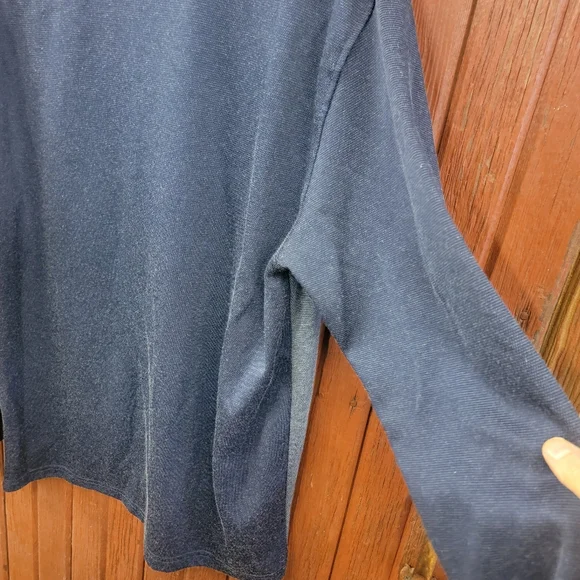 Reebok Columbus Blue Jackets NHL Quarter Zip Pullover Long Sleeve Blue Sz Medium - Picture 9 of 9